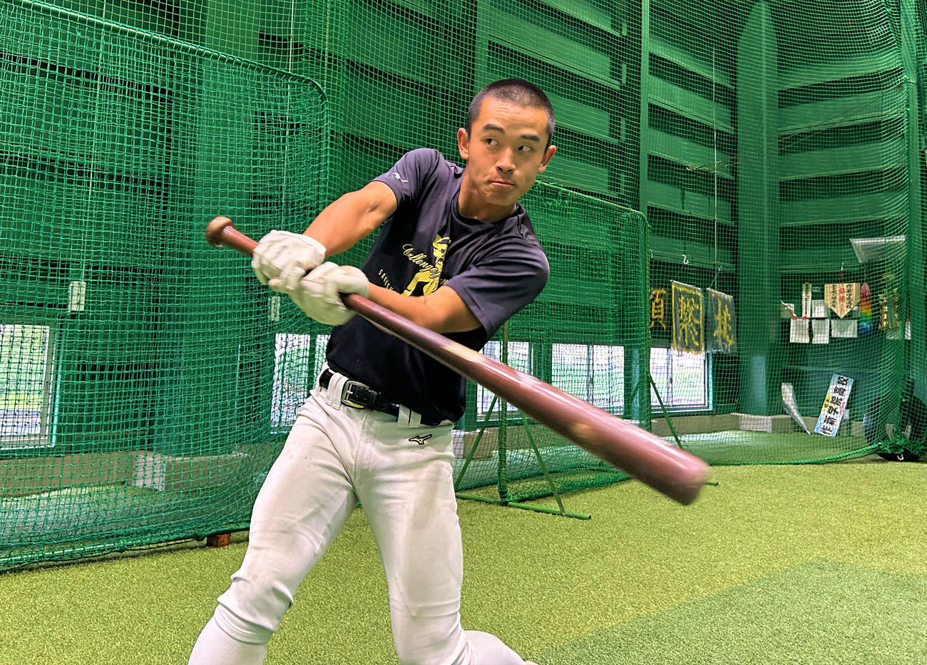 作新学院の攻撃のリズムを作る沢田秀翔（撮影・黒須亮）