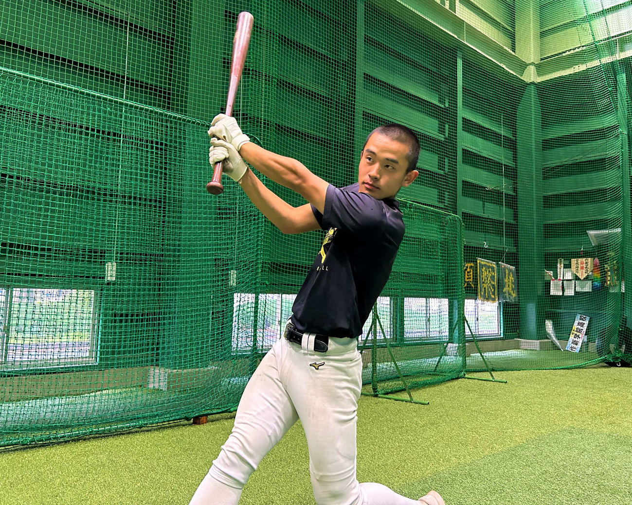 作新学院の攻撃のリズムを作る沢田秀翔（撮影・黒須亮）