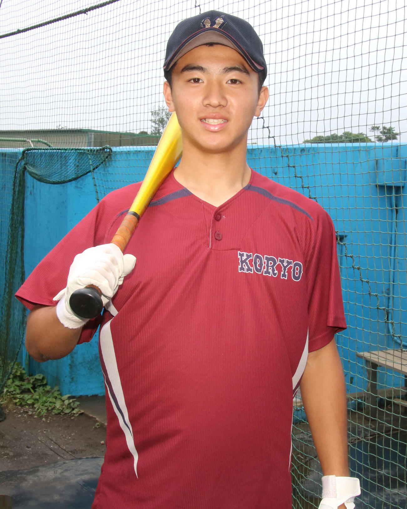 夏の大会、優勝に向け活躍を誓う拓大紅陵・菰田（撮影・保坂淑子）