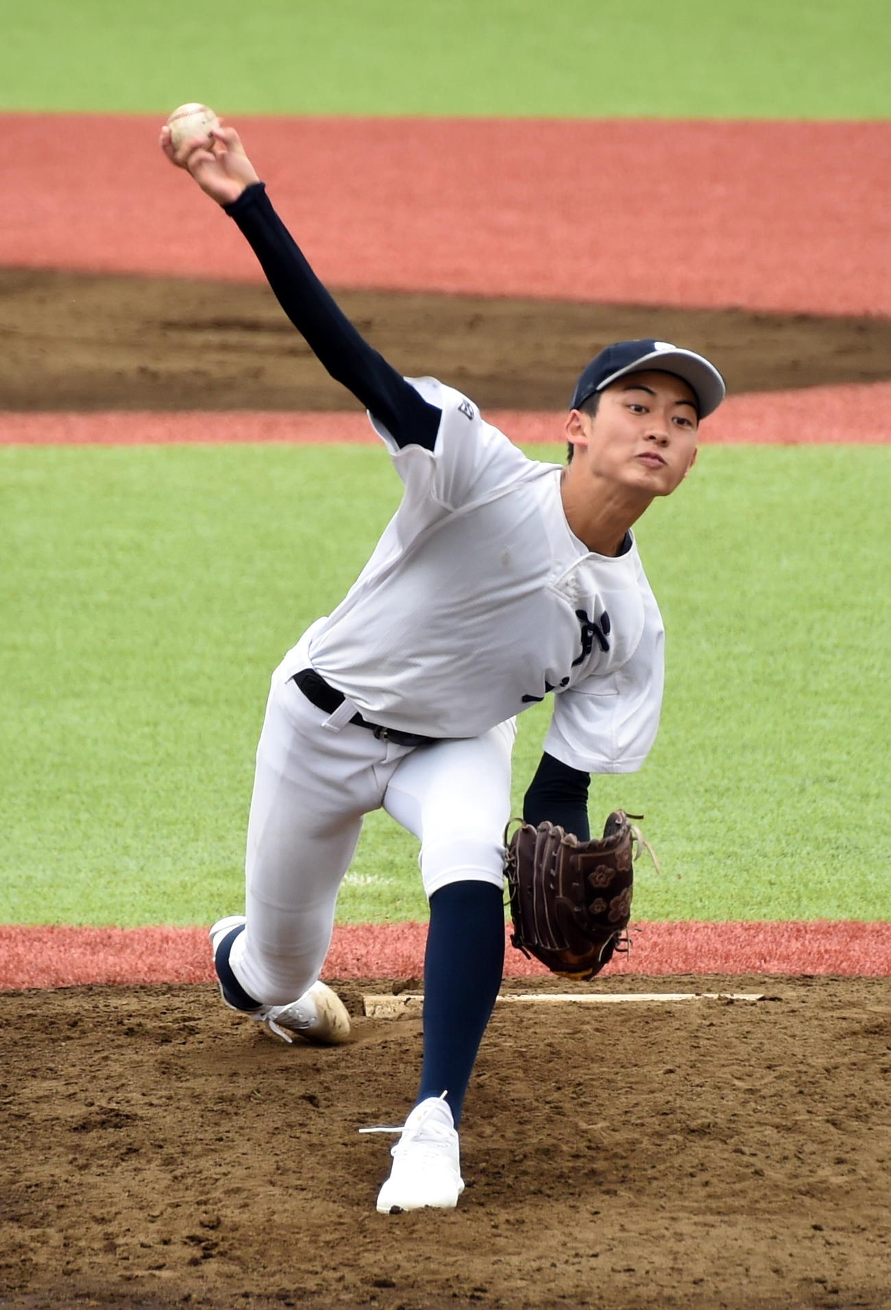 花泉対盛岡市立　公式戦初完封で開幕試合を飾った盛岡市立・若狭（撮影・山田愛斗）