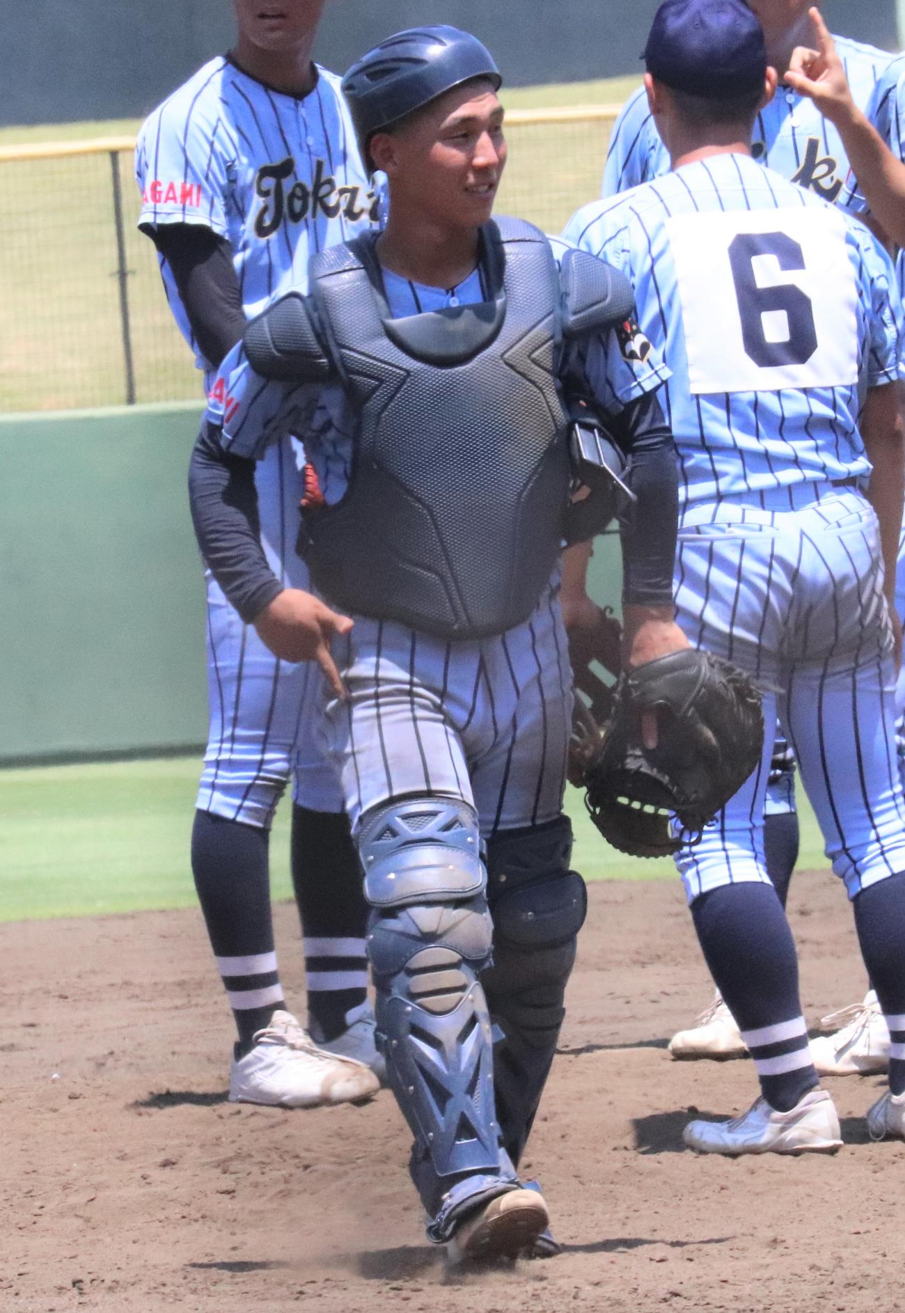 湘南学院対東海大相模　攻守で活躍した東海大相模・木村（撮影・星夏穂）
