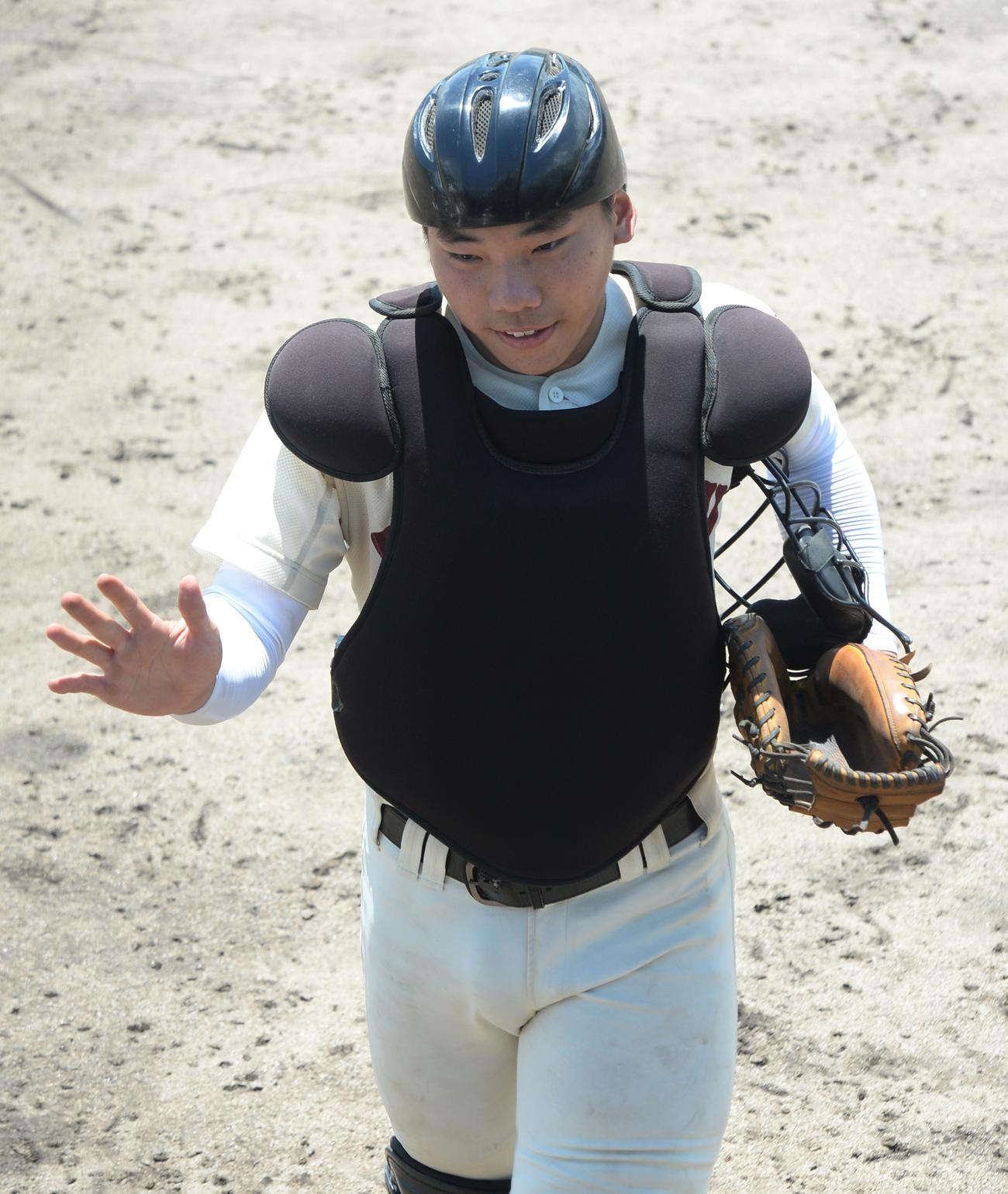 北筑対東筑　勝利に貢献した東筑・大越（撮影・佐藤究）