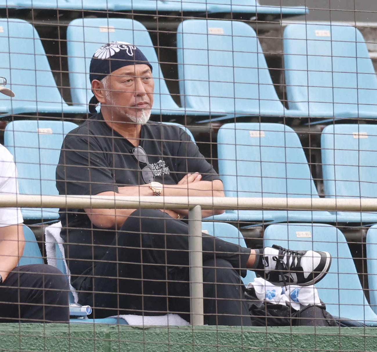 津久井浜対慶応　観戦に訪れた清原和博氏（撮影・宮地輝）