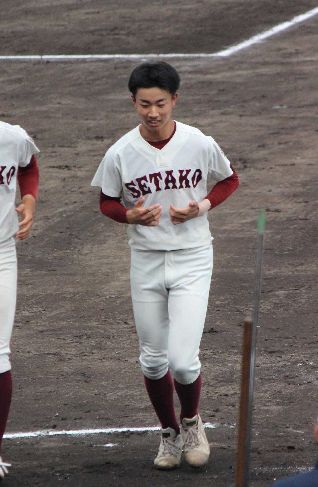 瀬田工対日野　瀬田工・平田（撮影・柏原誠）
