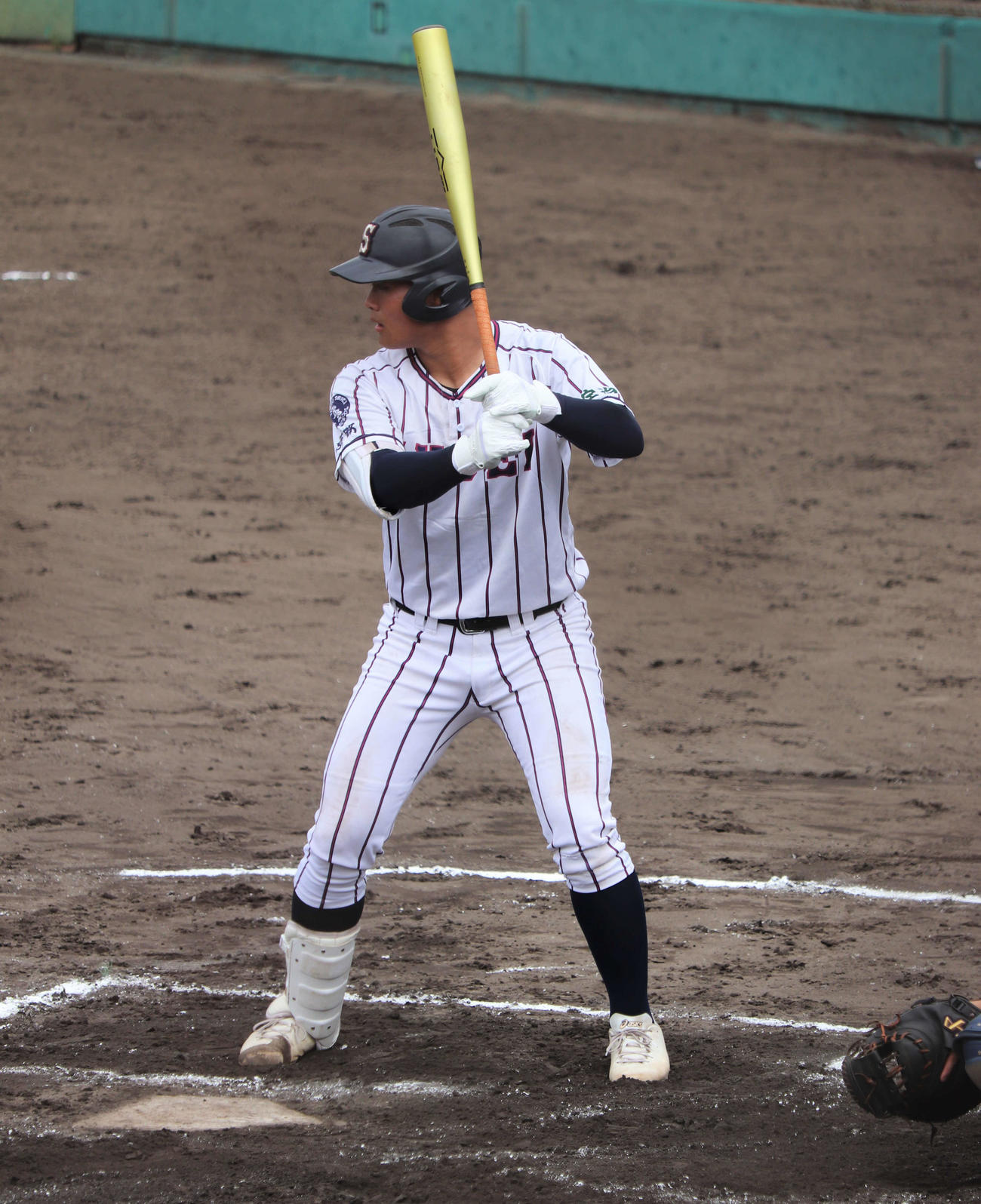 京都大会　京都翔英対須知　京都翔英の小笠原蒼内野手（撮影・中島麗）