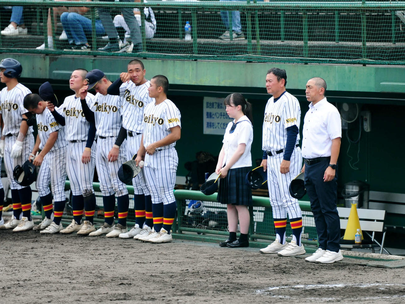 長岡対帝京長岡　0－9の7回コールドで敗れ、3回戦で姿を消した第1シード帝京長岡