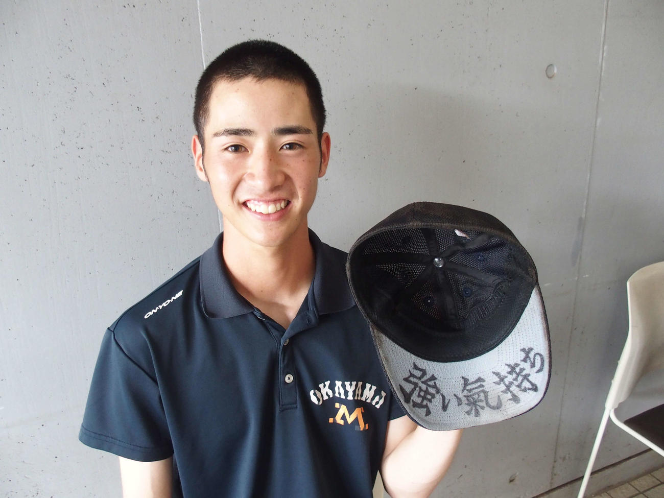岡山南対創志学園　投打で活躍した岡山南・沼田（撮影・永田淳）