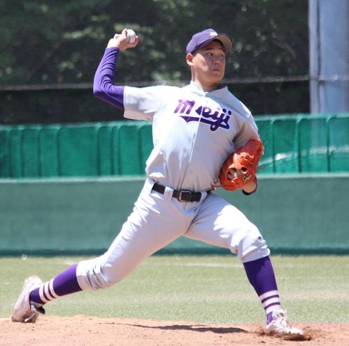 プロ注目最速145キロ右腕、明大中野・中村海斗が今夏初登板「目指すの