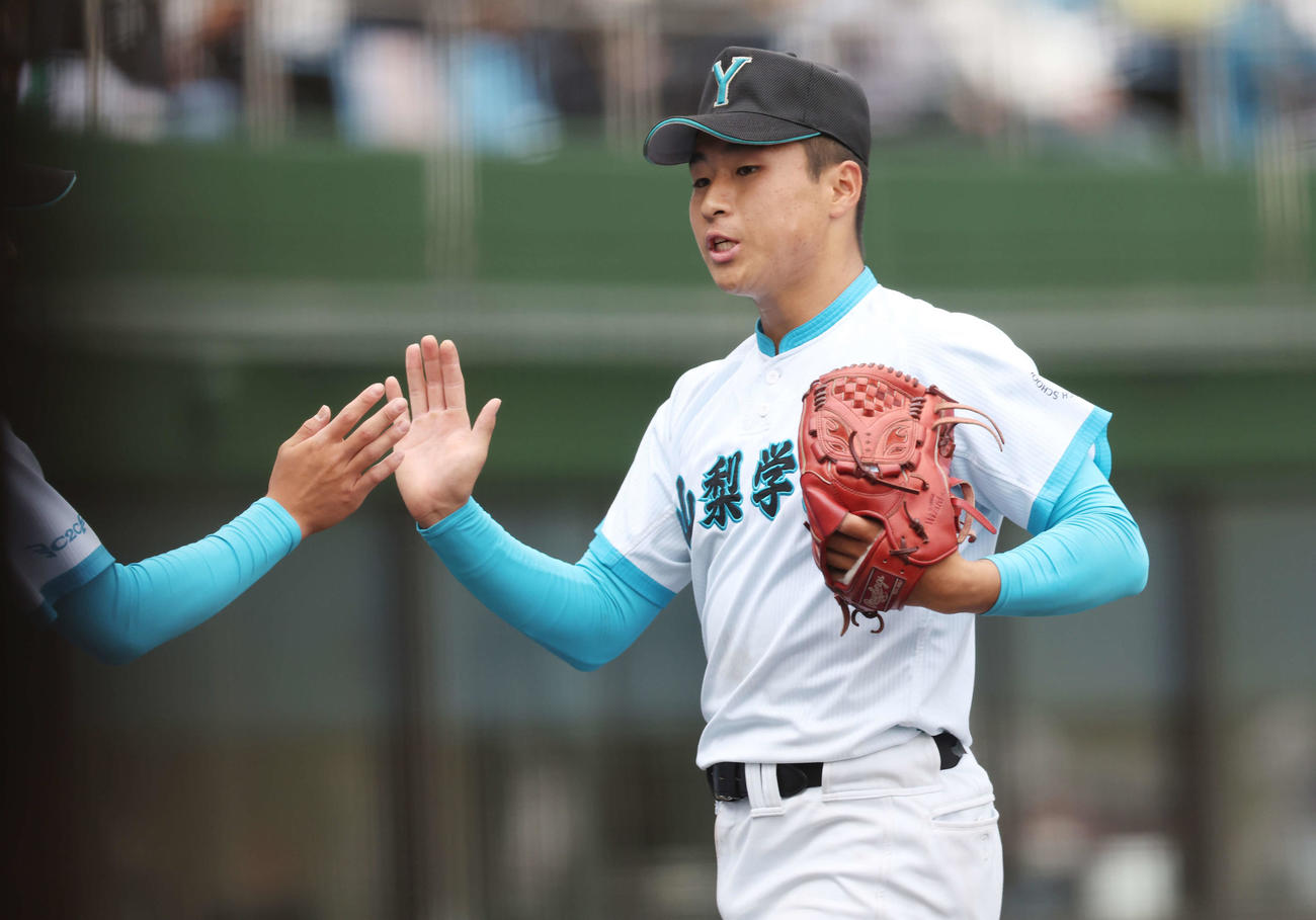 山梨学院の林（2023年5月20日撮影）