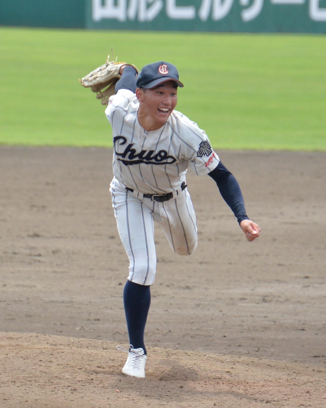 鶴岡東対山形中央　7安打2失点の完投で勝利を引き寄せた山形中央・武田陸（撮影・濱本神威）