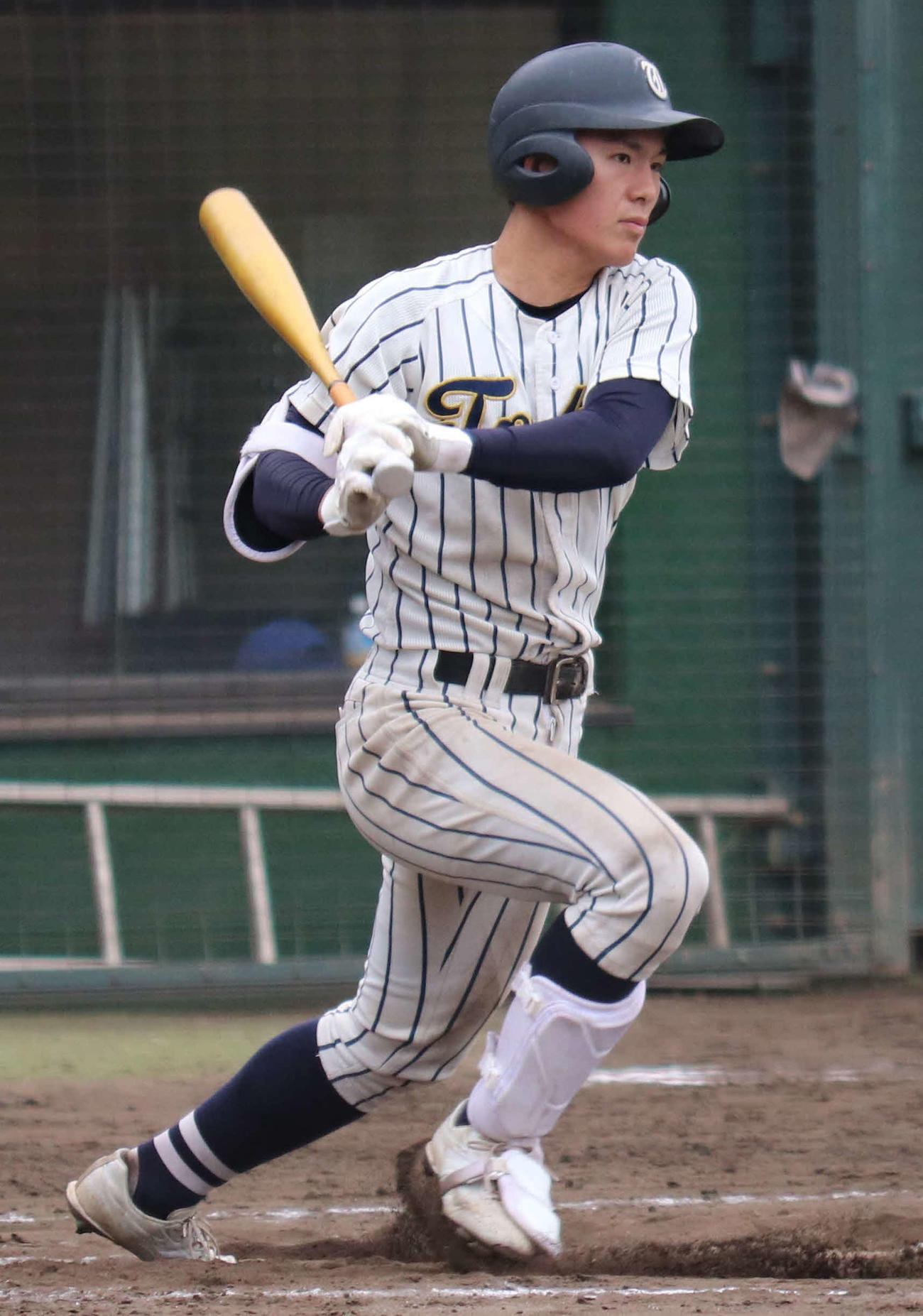 4月22日、春季神奈川大会・横浜商戦でプレーする東海大相模・山内