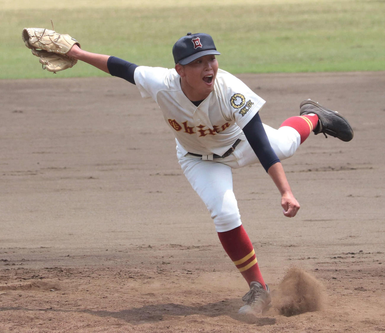 富士森対桜美林　4安打完封勝利の桜美林・吉田（撮影・玉利朱音）