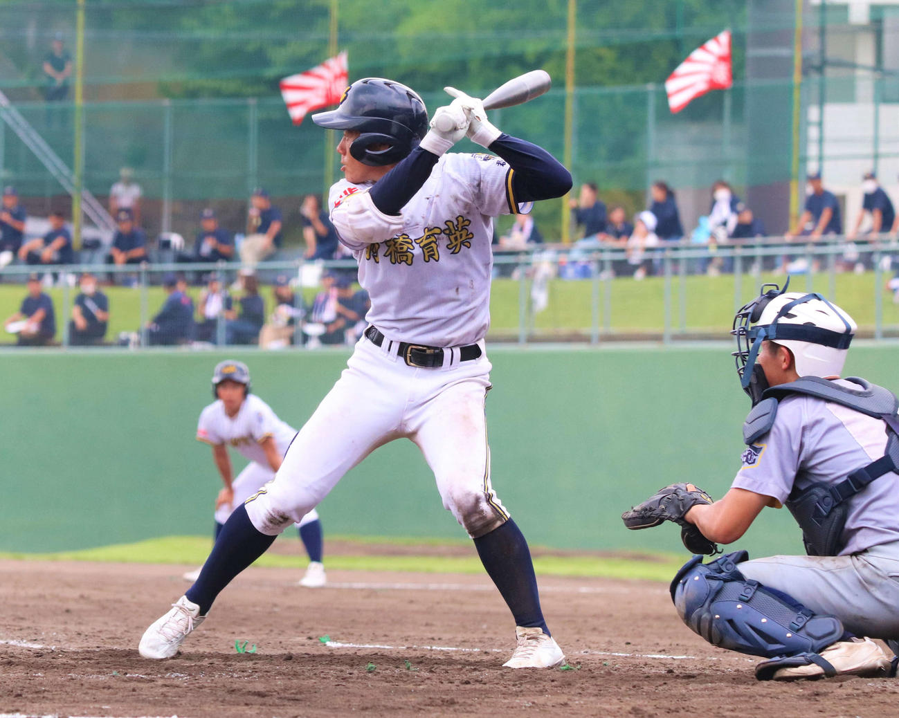 前橋育英対市太田　主将で1番を打つ小田島泰成内野手は3安打の活躍（撮影・黒須亮）