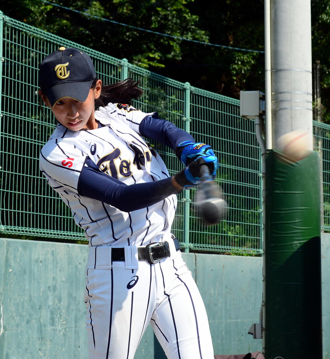 トス打撃に汗を流す東海大静岡翔洋・渡辺智