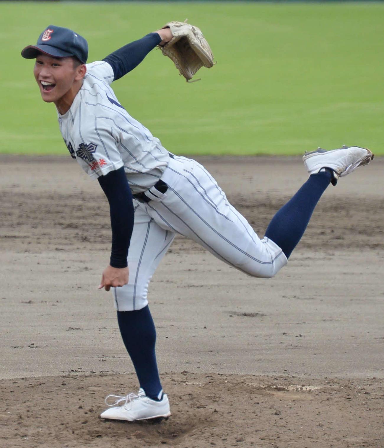 山形中央対東海大山形　5安打1失点で完投した山形中央・武田陸（撮影・濱本神威）