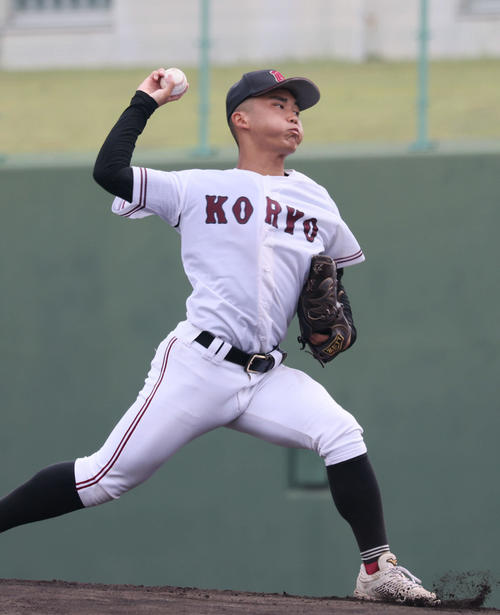 高校野球広島大会決勝　広島商業対広陵　広陵の高尾投手（撮影・加藤孝規）