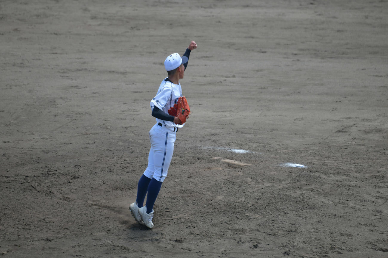 9回裏三振で勝利を決めた境利月投手