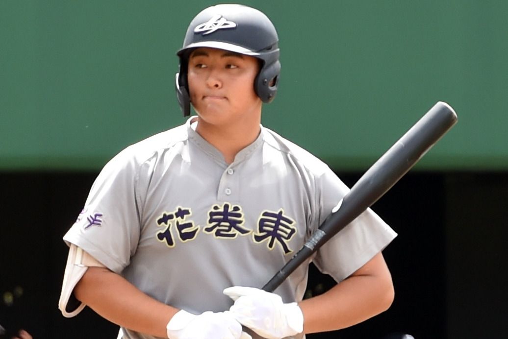 花巻東・佐々木麟太郎（2023年7月13日撮影）