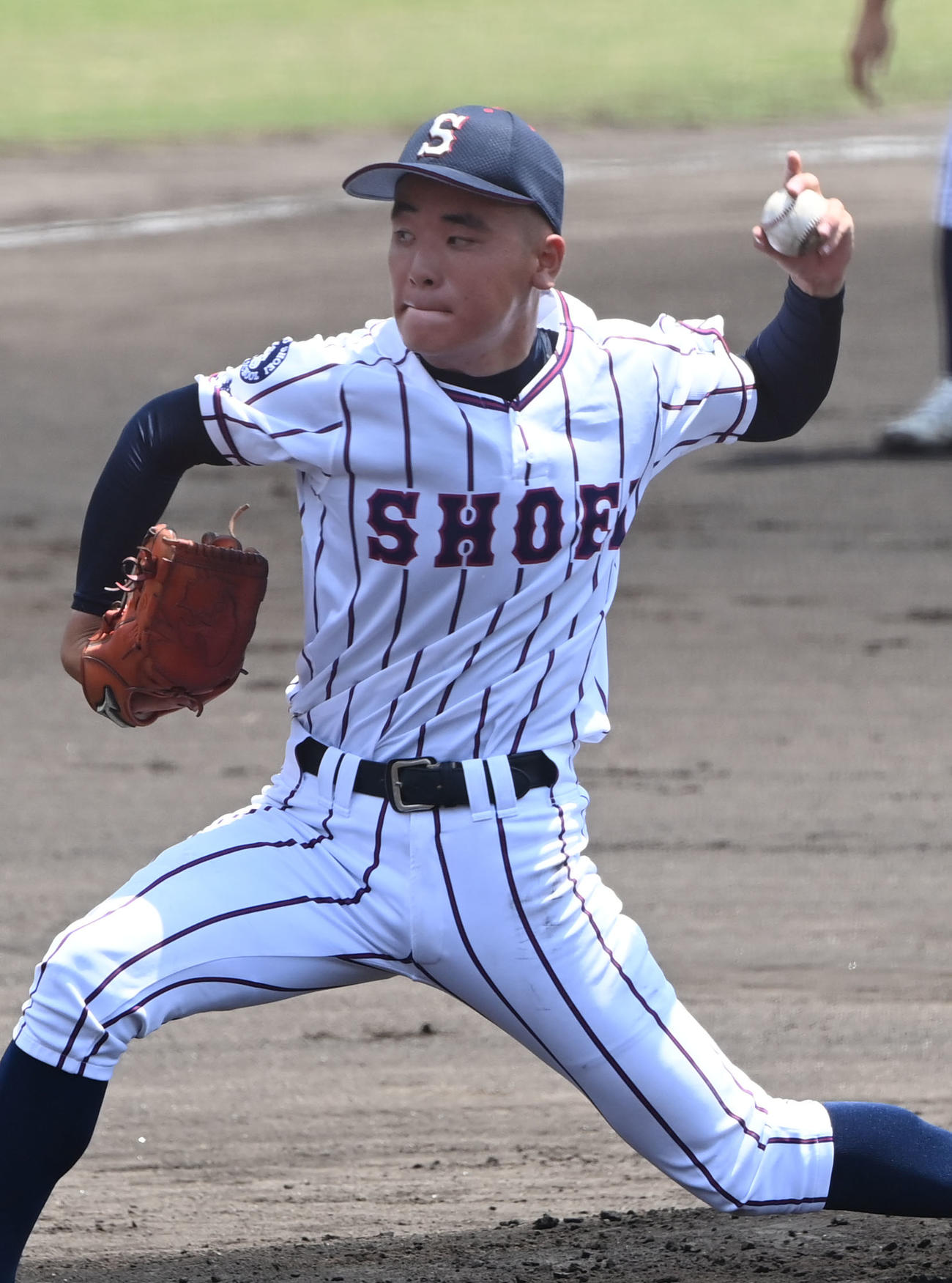 福知山成美対京都翔英　先発する京都翔英・畑中（撮影・和賀正仁）