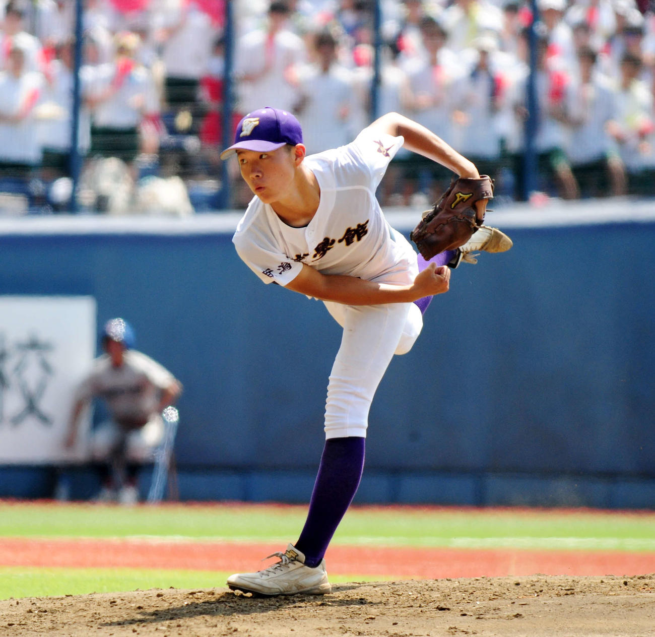 中越対東京学館新潟　東京学館新潟の先発・須貝（撮影・大島享也）
