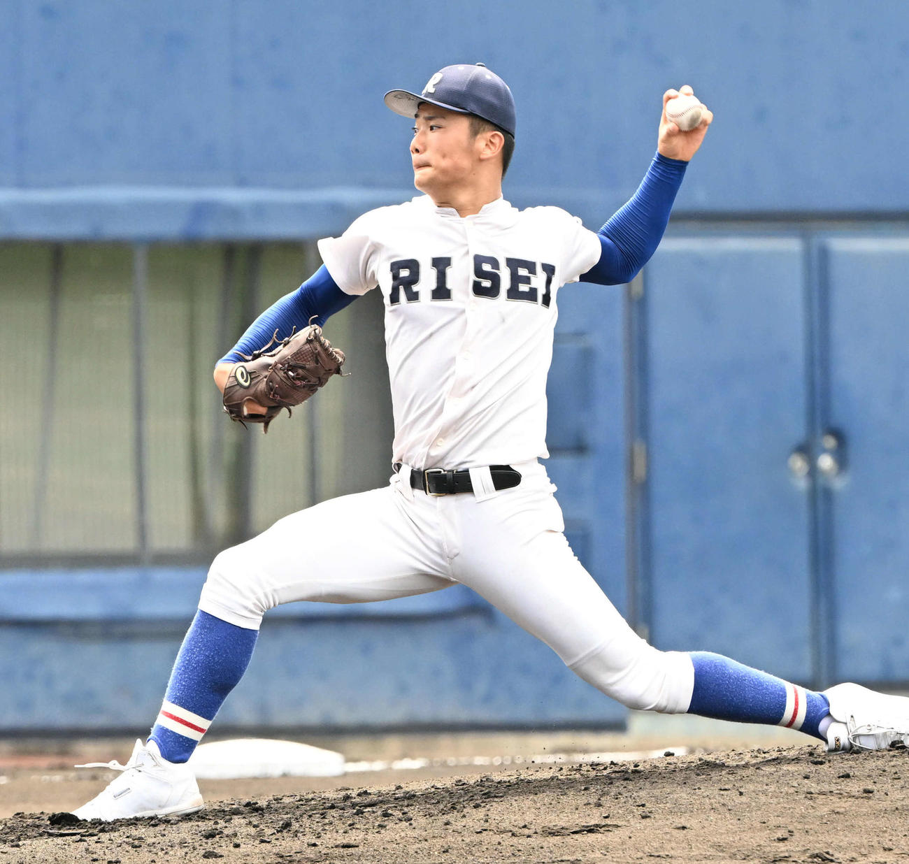 履正社対大阪桐蔭　履正社先発の福田幸之介（撮影・石井愛子）