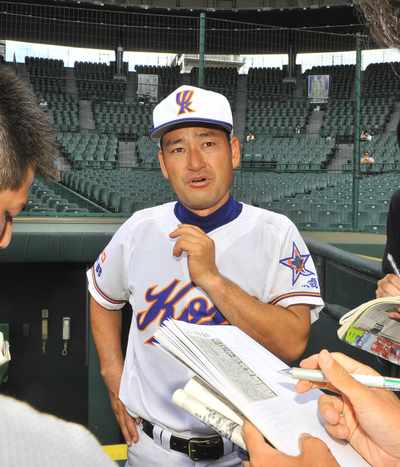 宇部鴻城・尾崎公彦監督（2012年8月4日撮影）