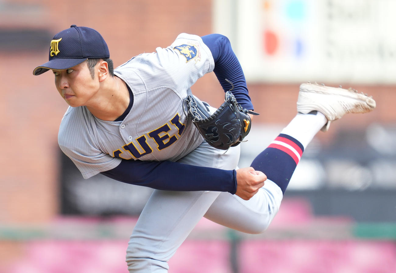 2023年7月23日、宮城大会決勝で先発した高橋煌稀