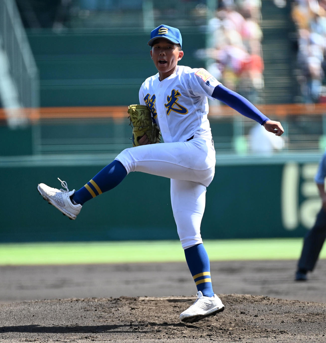 共栄学園対聖光学院　聖光学院先発の小室（撮影・前岡正明）