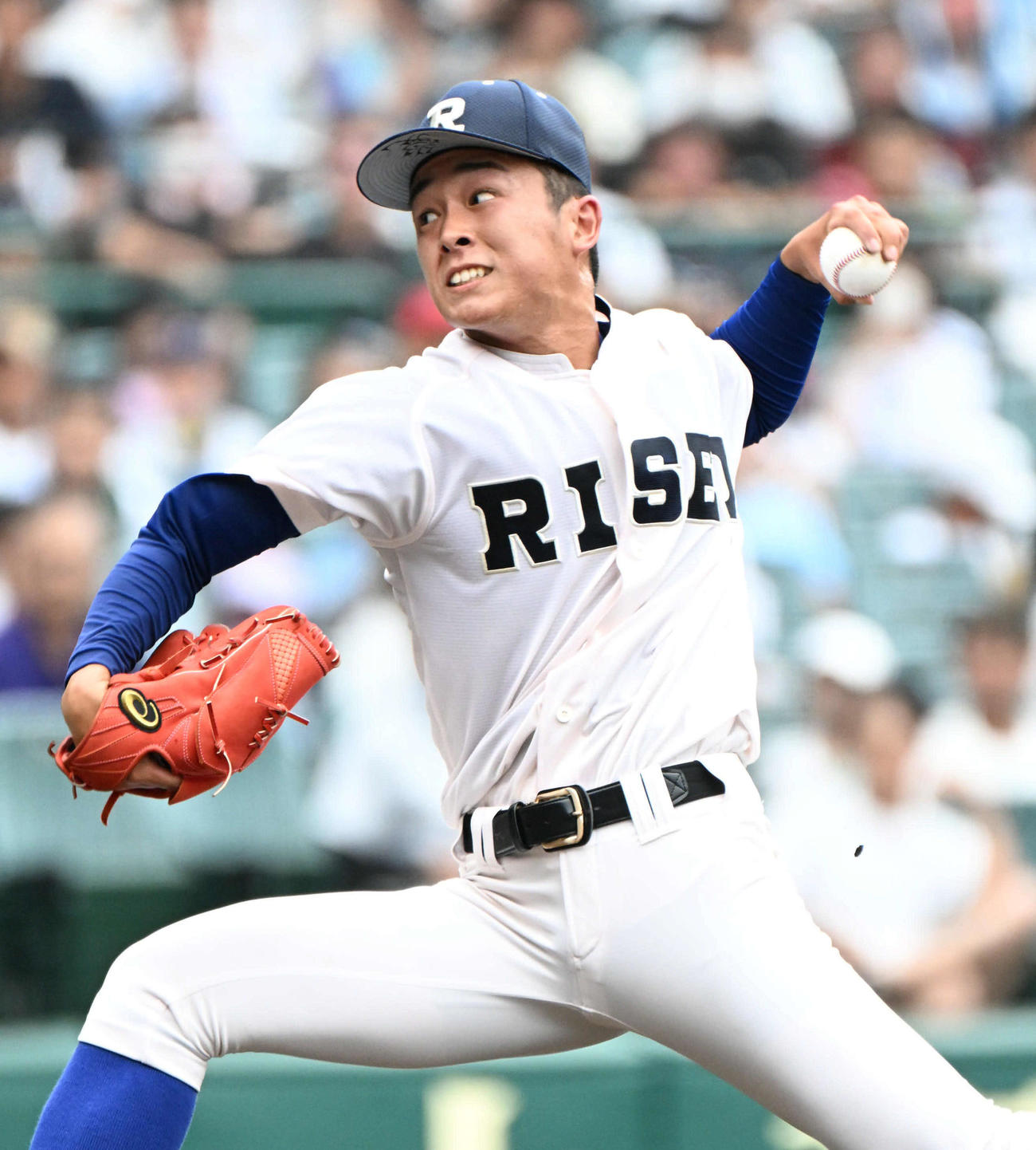 第105回全国高等学校野球選手権大会・2日目履正社対鳥取商　履正社先発の増田（撮影・石井愛子）