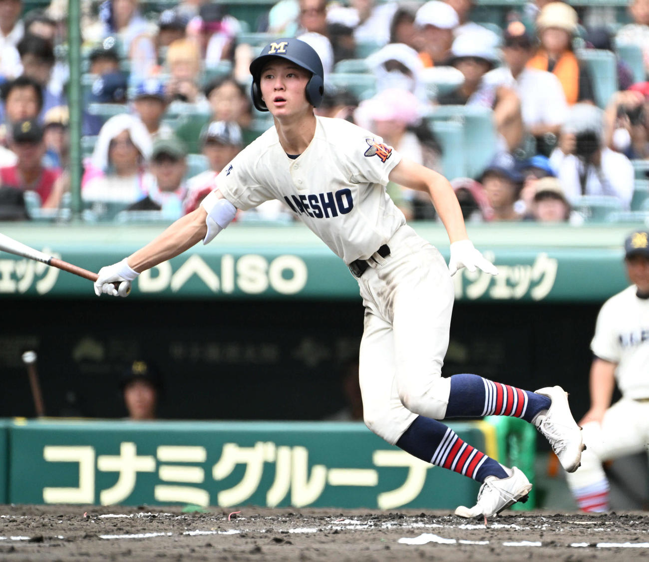 クラーク対前橋商　3回裏前橋商2死三塁、小池は左前適時打を放つ（撮影・石井愛子）