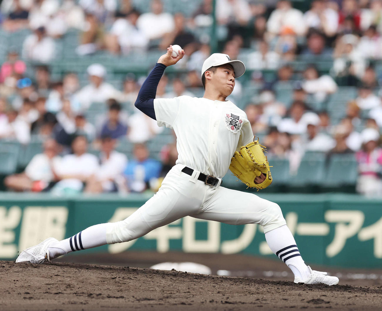 鳥栖工対日大三　日大三2番手の安田（撮影・宮地輝）