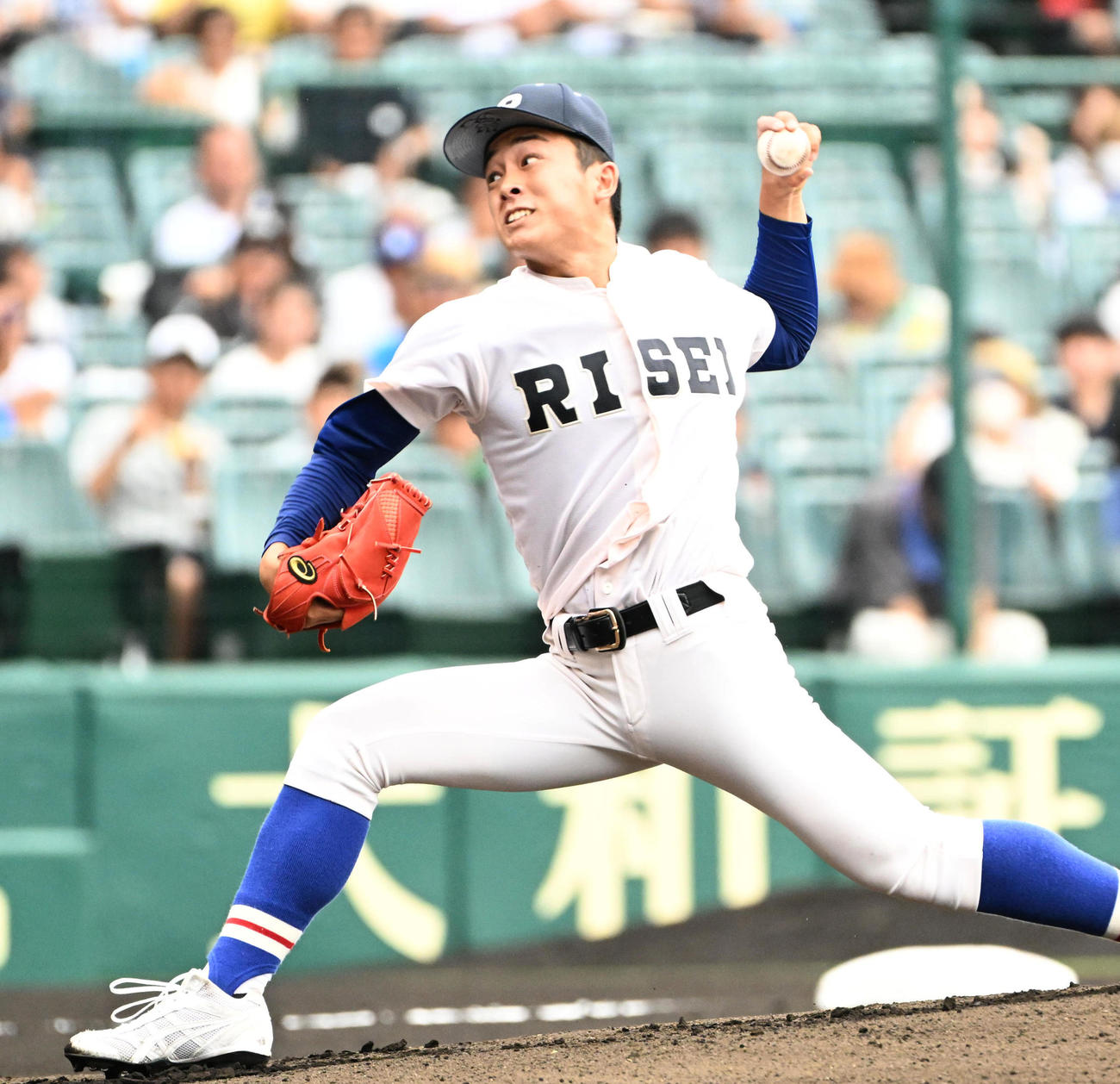 仙台育英対履正社　履正社先発の増田壮（撮影・石井愛子）