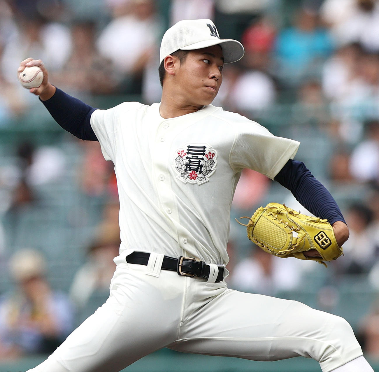 日大三対おかやま山陽　日大三先発の安田（撮影・上山淳一）
