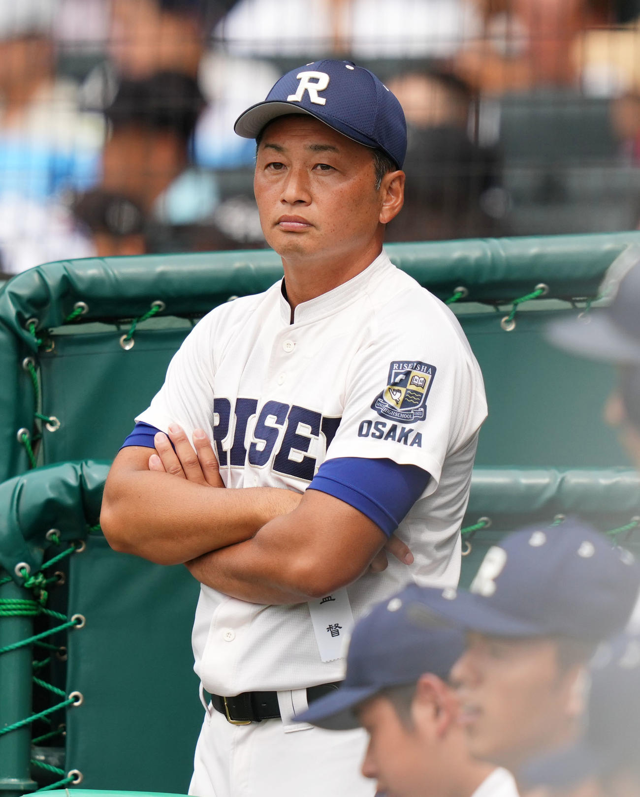 仙台育英対履正社　試合を見つめる履正社・多田監督（撮影・横山健太）