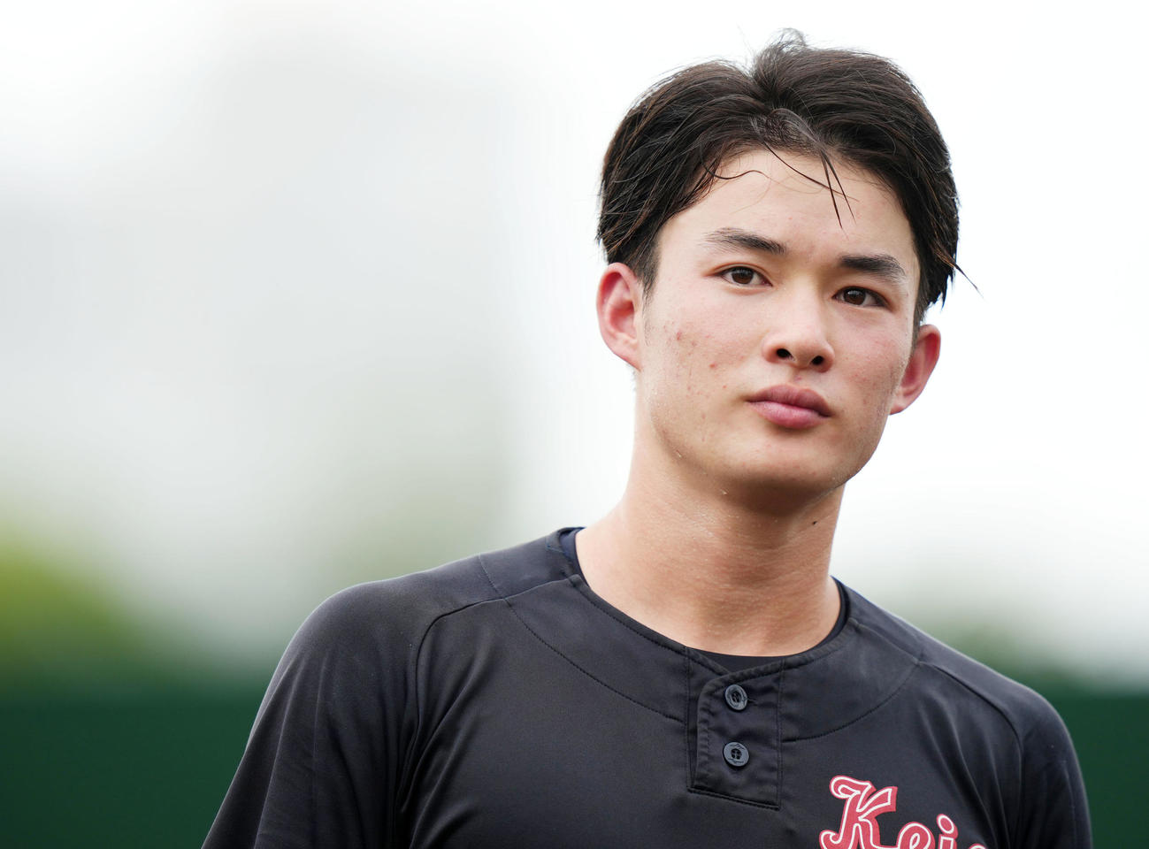 慶応・丸田湊斗（2023年8月18日撮影）
