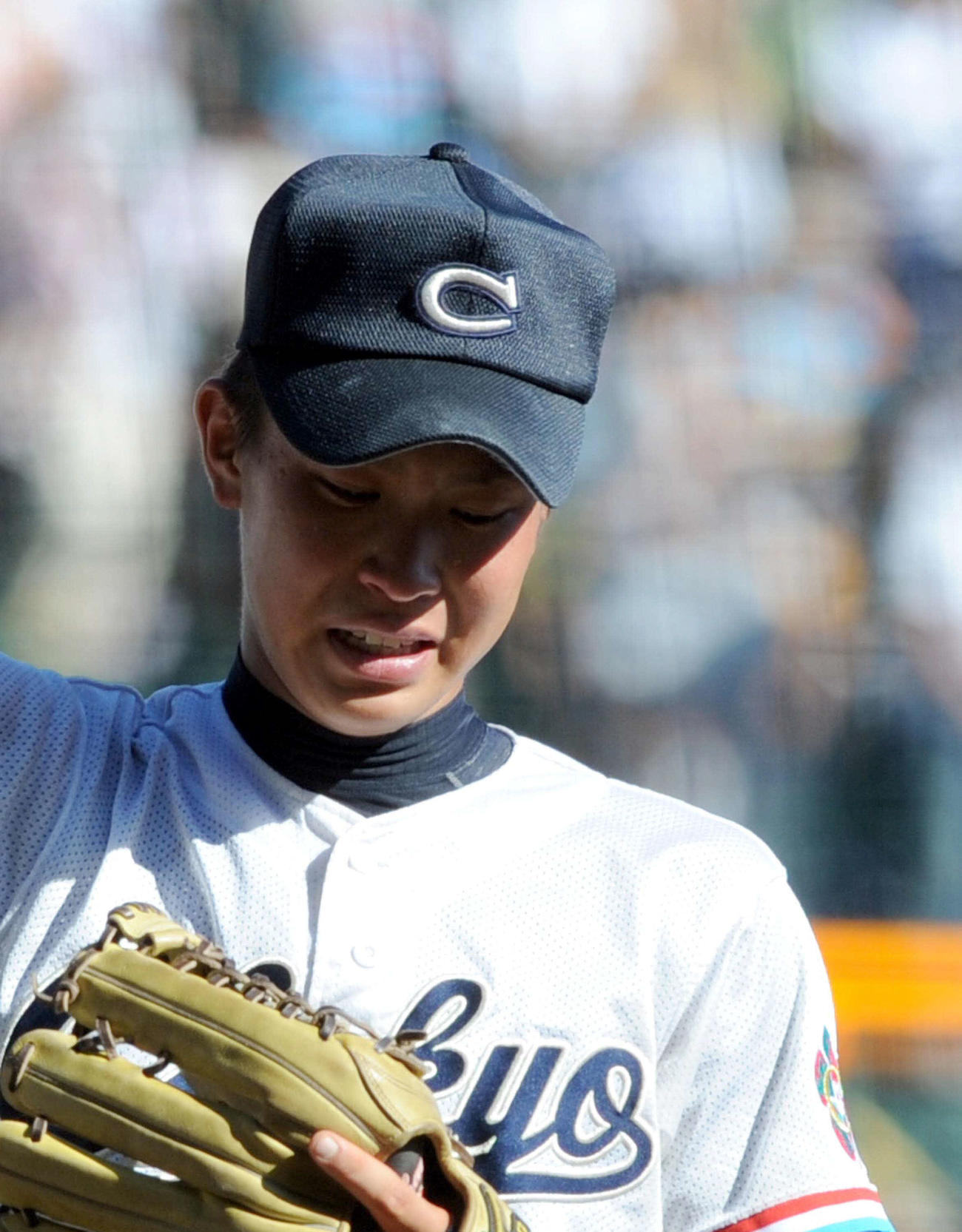 09年8月24日、日本文理対中京大中京　試合後、号泣する中京大中京・堂林翔太