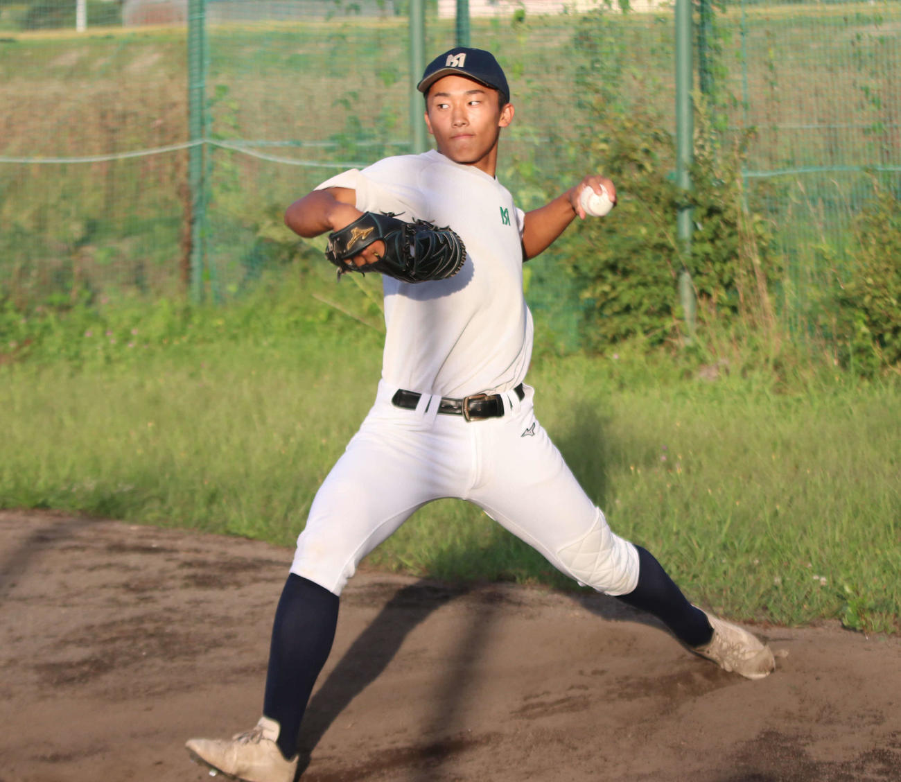 プロ志望届を提出した旭川明成・千葉（撮影・山崎純一）
