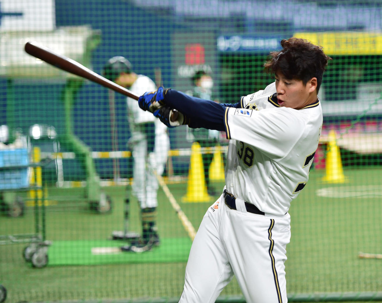 兄のオリックス来田涼斗（2023年3月撮影）