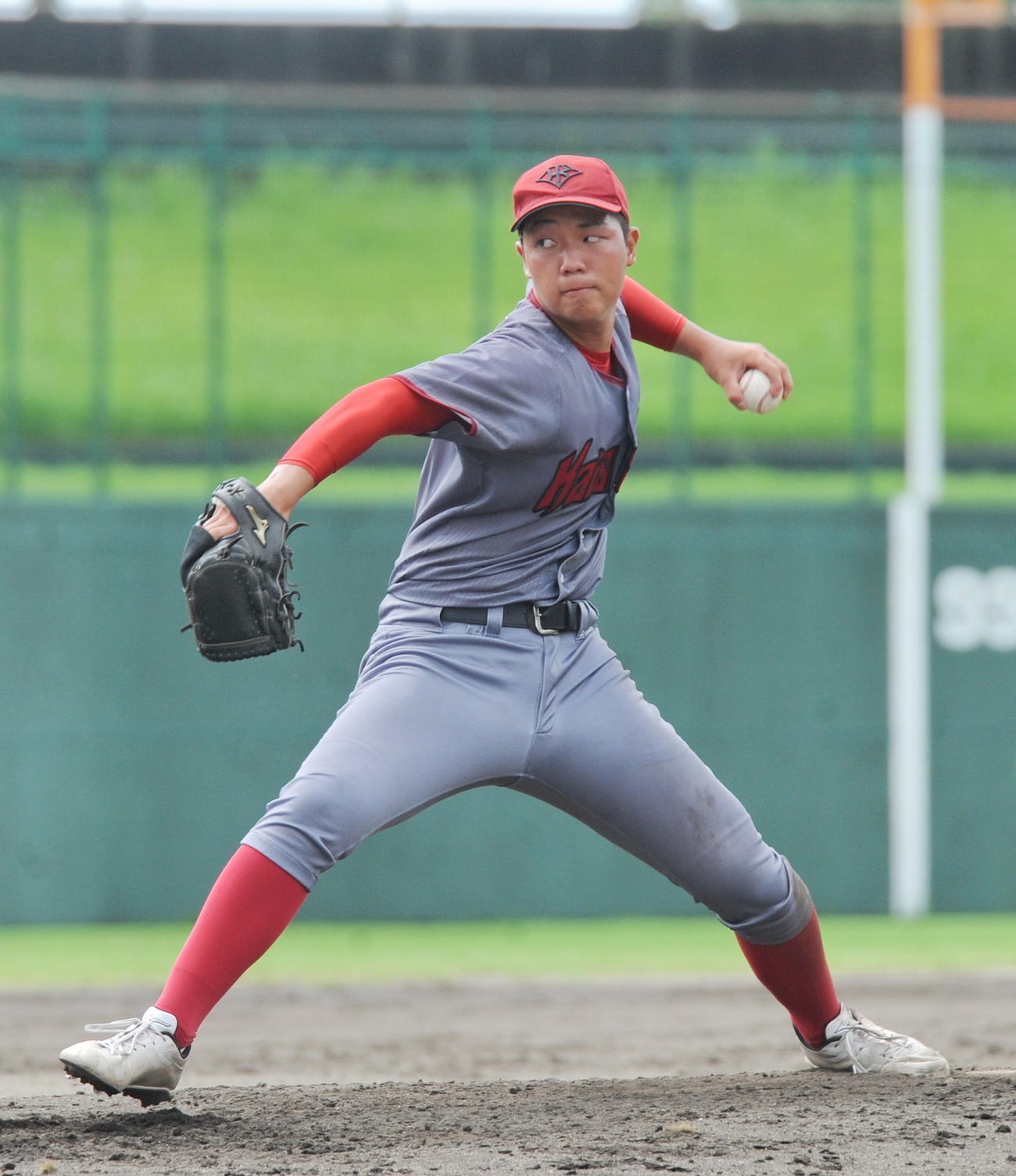 3回1安打無失点と好投した浜松開誠館・松井