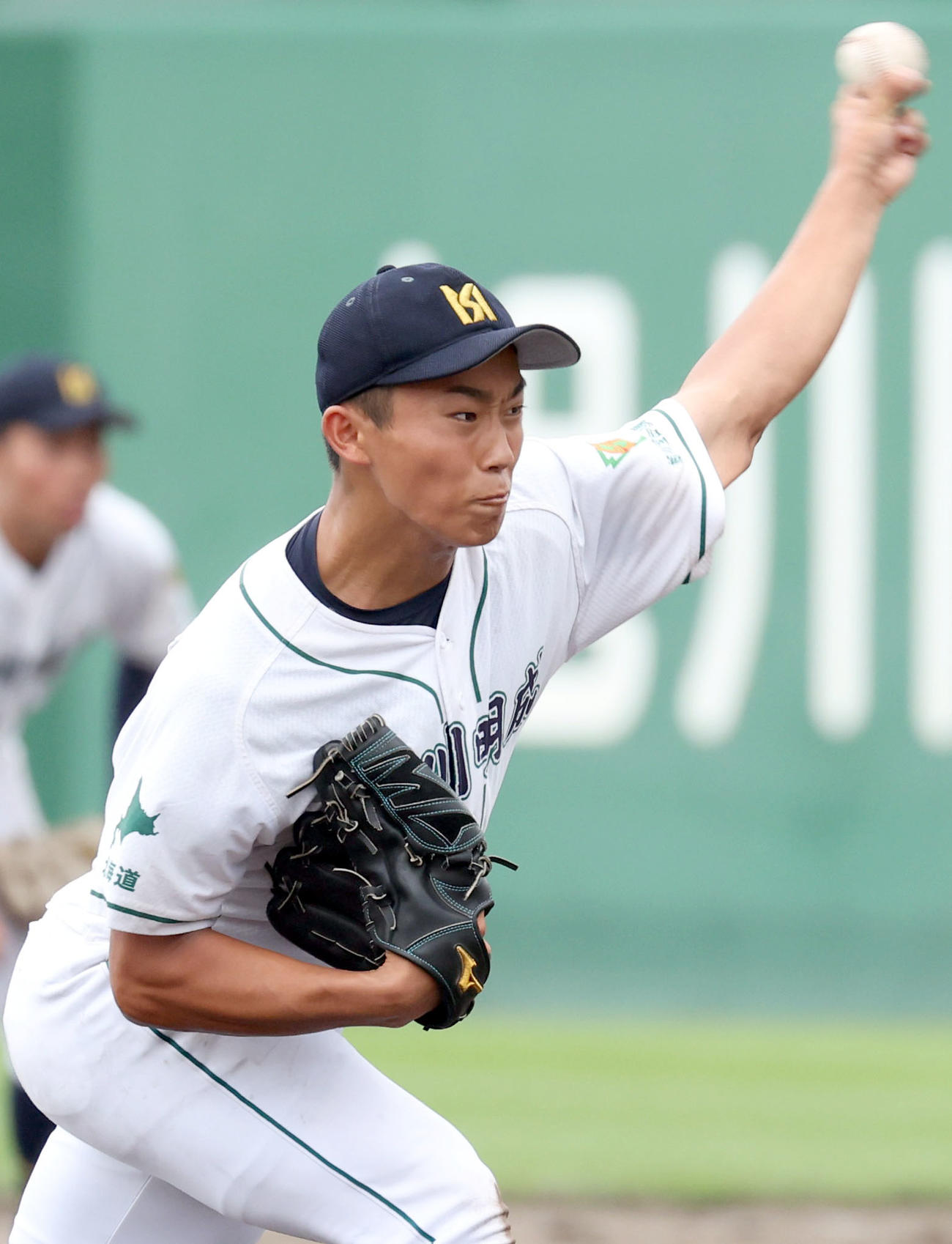 プロ志望届を提出した旭川明成・千葉隆広投手（2023年7月撮影）