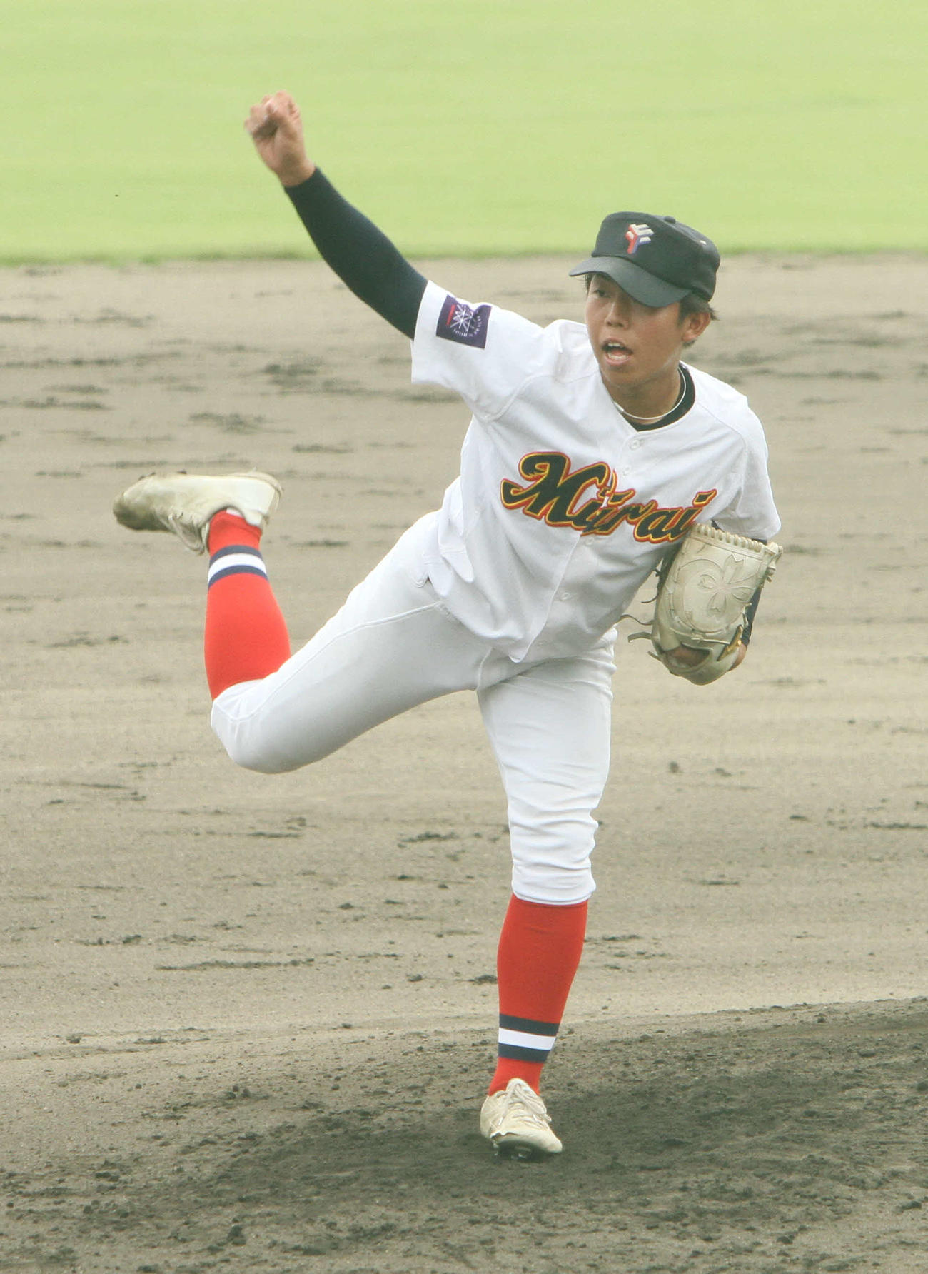 2試合連続完投でチームを勝利に導いたふたば未来学園・中野