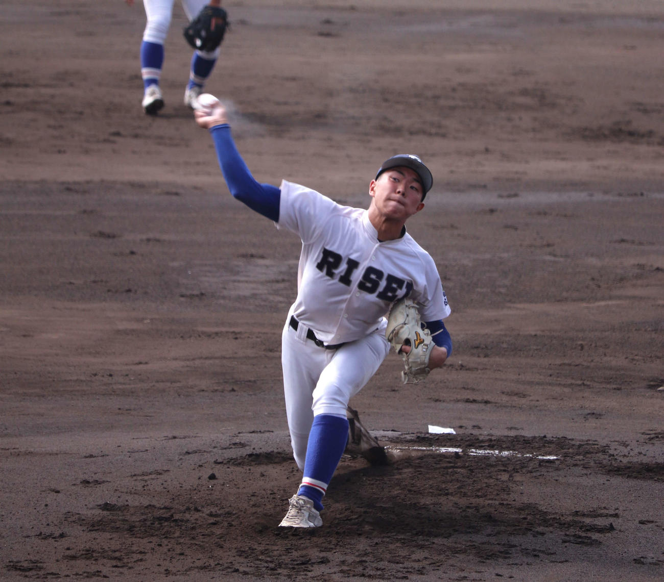 大阪大会　履正社対関大北陽　7回まで投げきった履正社の新エース高木大希投手（2年）（撮影・中島麗）