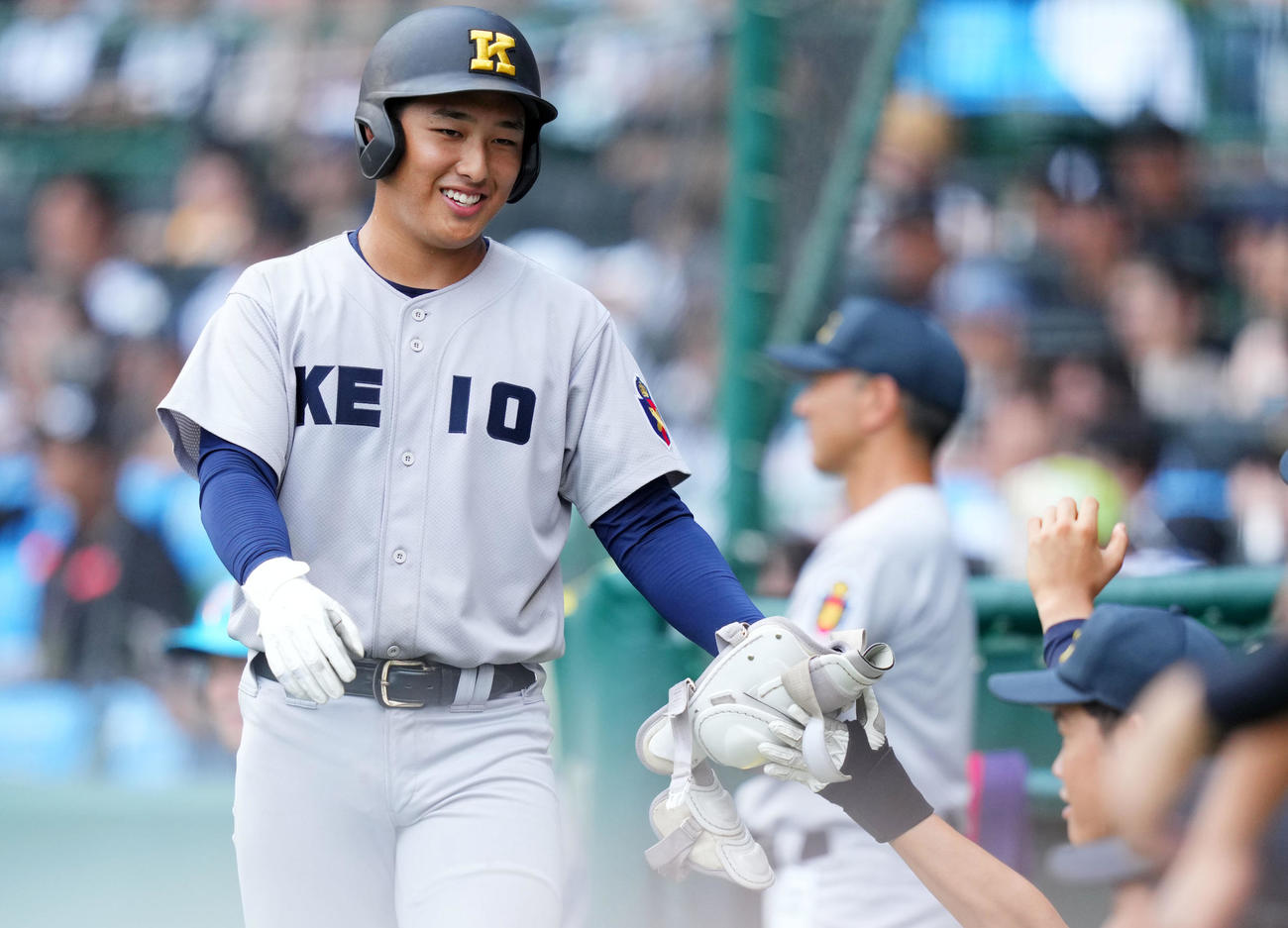 慶応・清原勝児（2023年8月23日撮影）