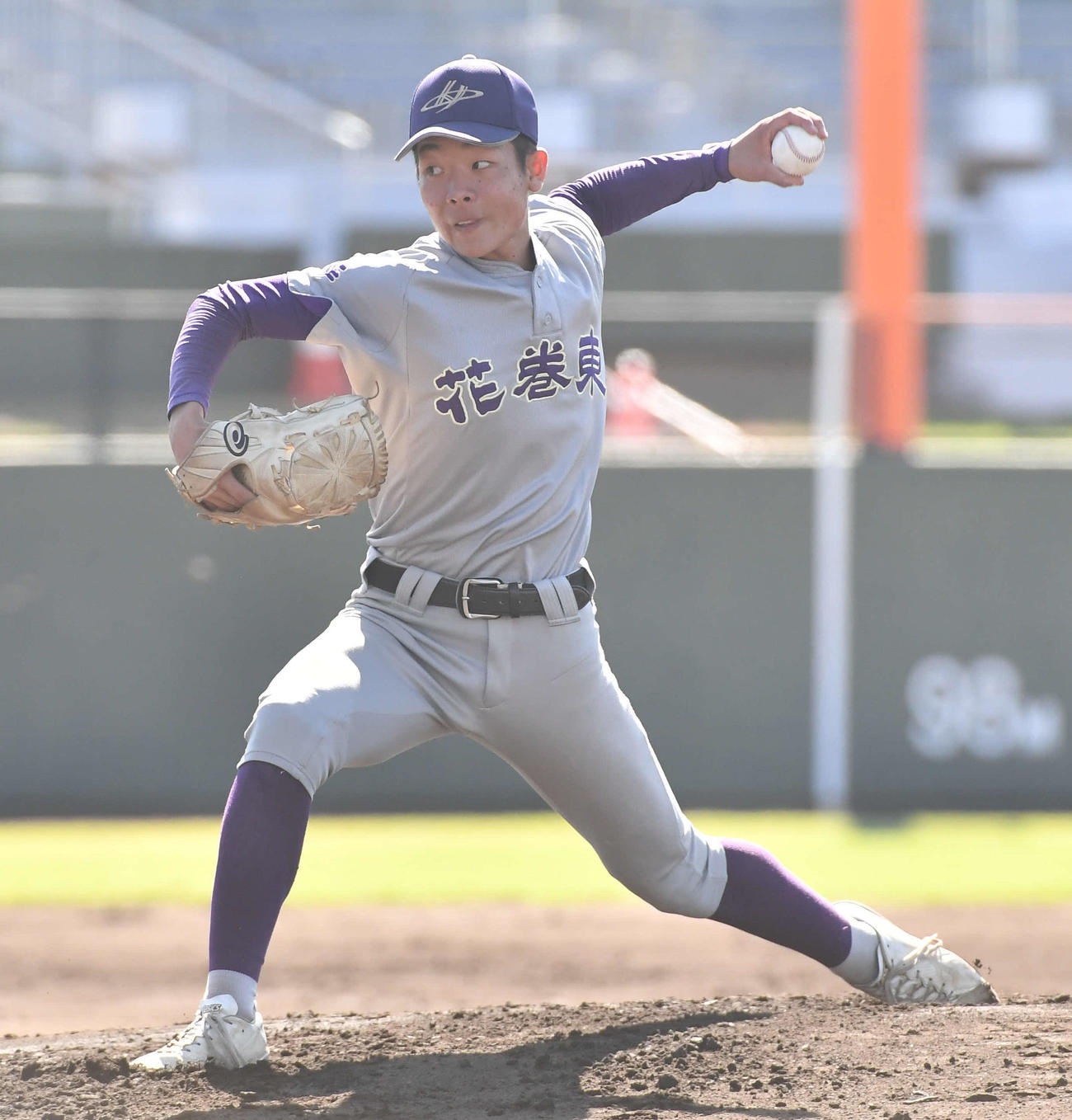 花巻東対履正社　花巻東先発の葛西（撮影・岩下翔太）