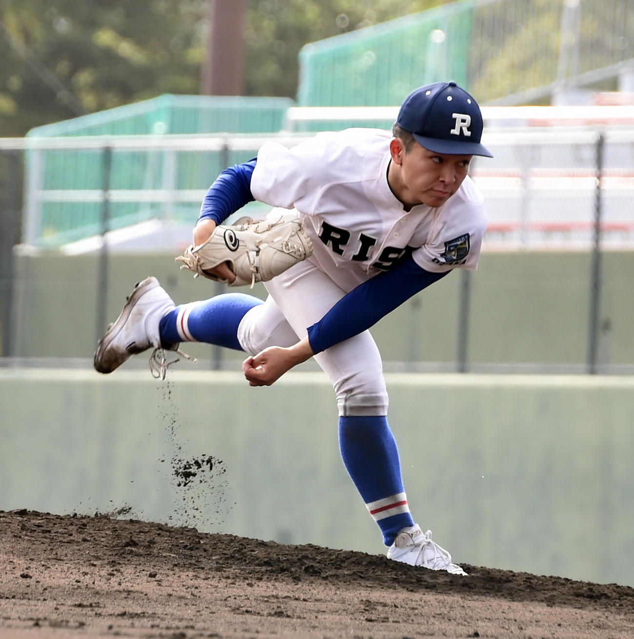 土浦日大対履正社　先発した履正社・増田（撮影・山田愛斗）