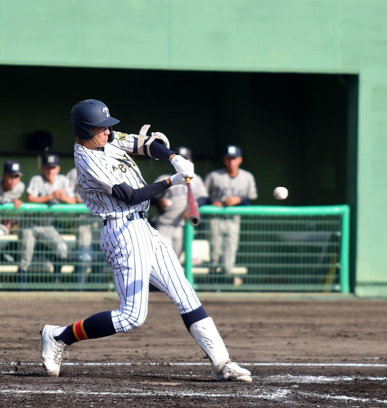 3－5の9回裏1死一塁、同点2ラン本塁打を放った帝京長岡・茨木