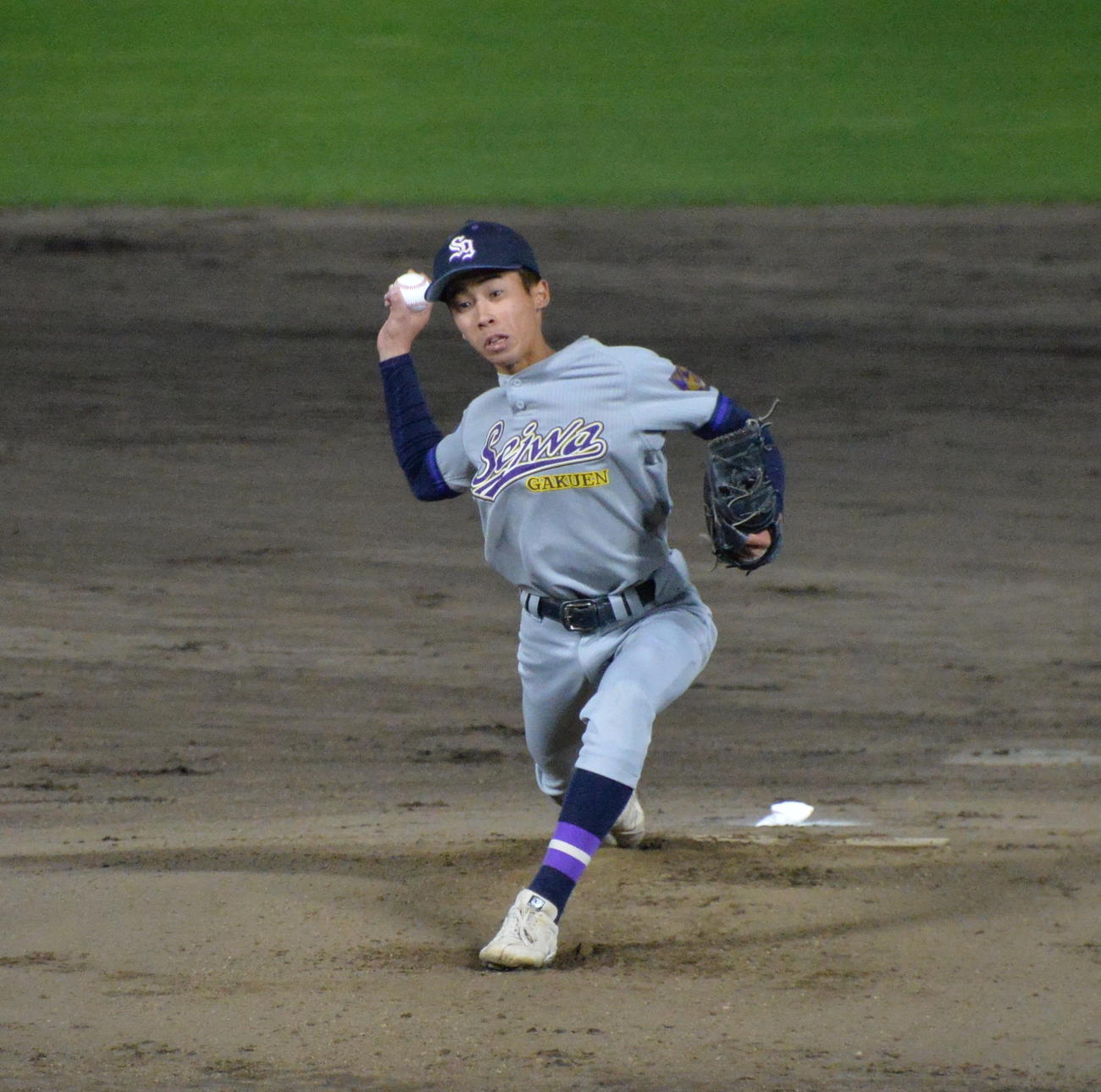 学法石川対聖和学園　聖和学園の先発は斎藤佑（撮影・濱本神威）