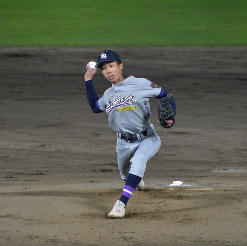 学法石川対聖和学園　聖和学園の先発は斎藤佑（撮影・濱本神威）