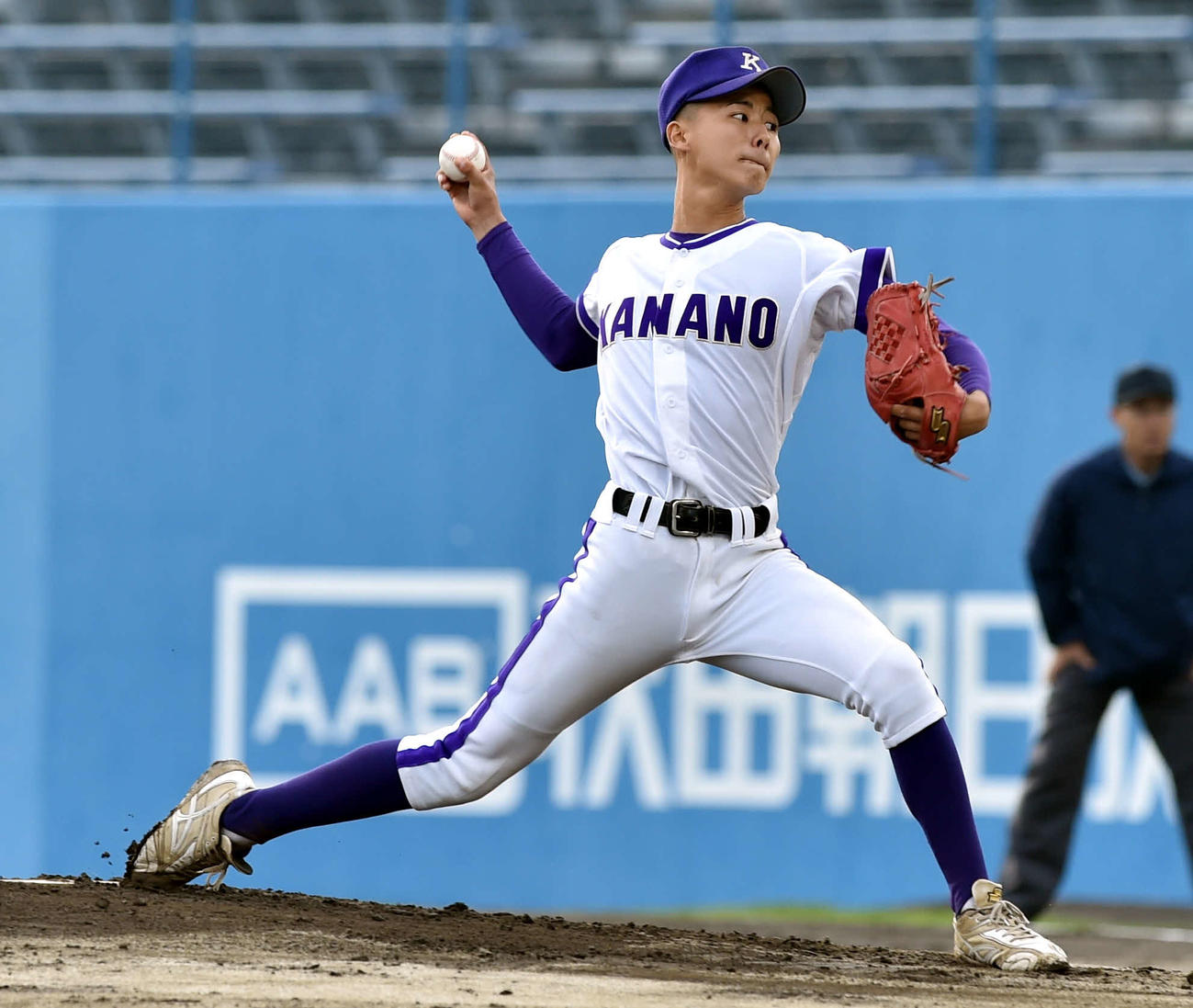 学法石川対金足農　力投する金足農・花田（撮影・相沢孔志）