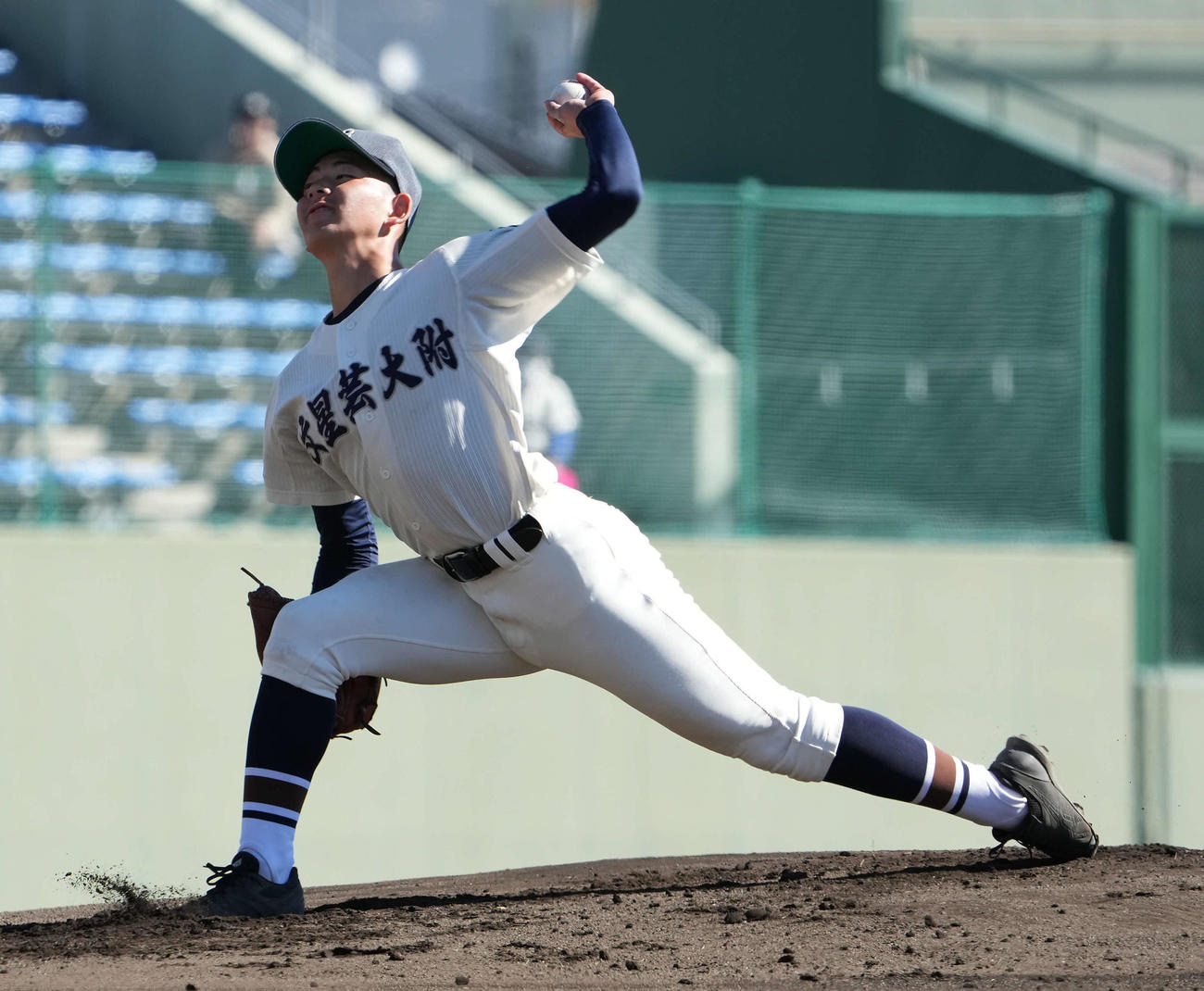 桐光学園対文星芸大付　文星芸大付の先発瓦井（撮影・たえ見朱実）